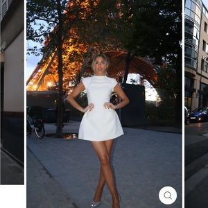 Odd muse size s white cap sleeve mini dress